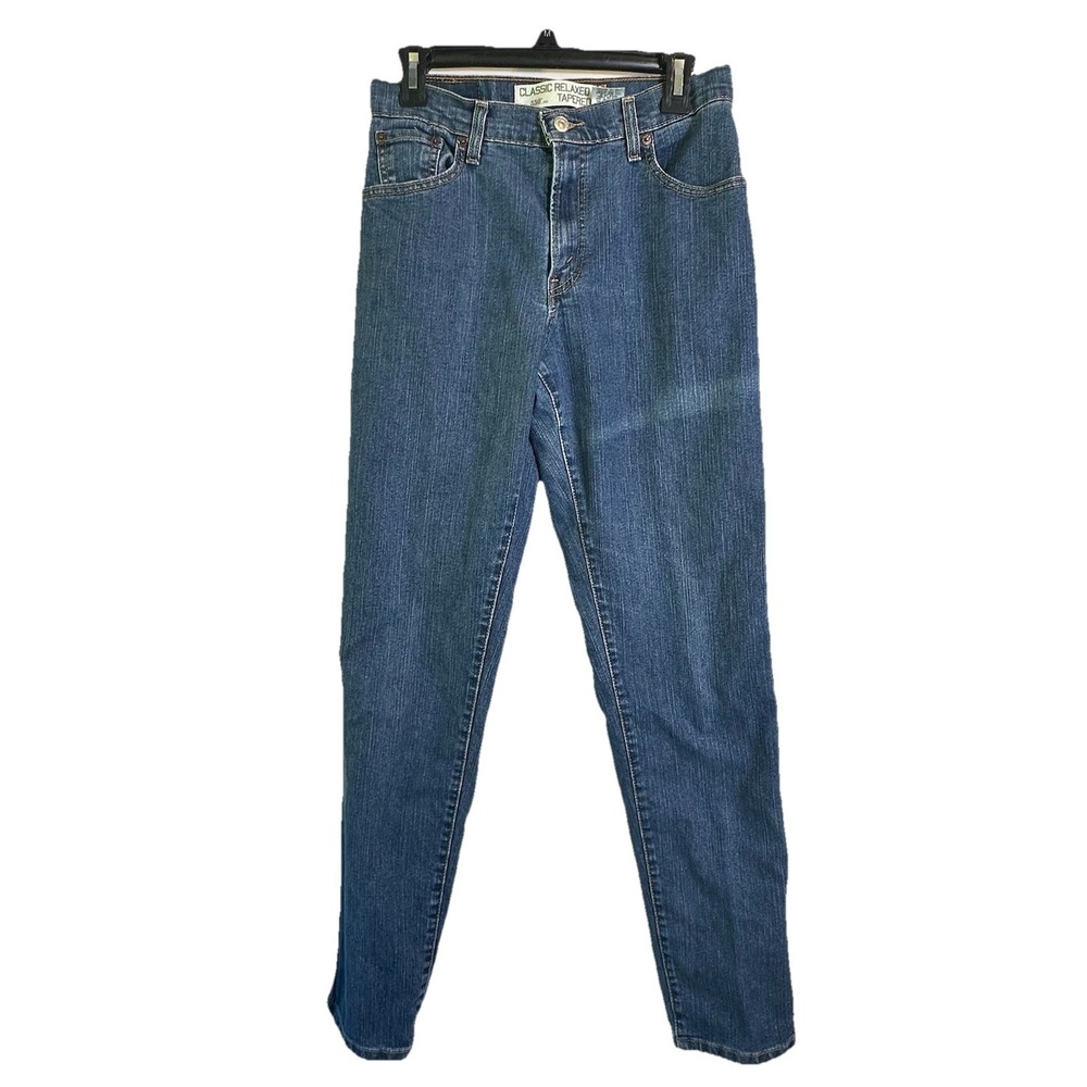 Y2K Levi's 550 Classic Relaxed Tapered Jeans‎ Medium Wash Womens Sz 8 Long *READ